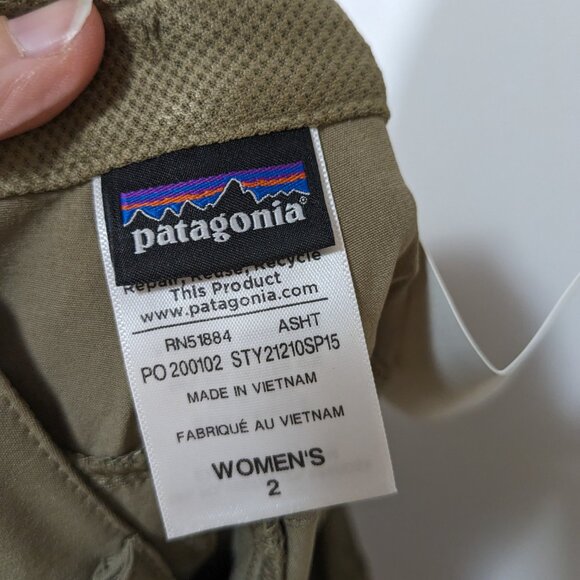 BNWT Patagonia Happy Hike Pants Beige Size 2 - Picture 8 of 9